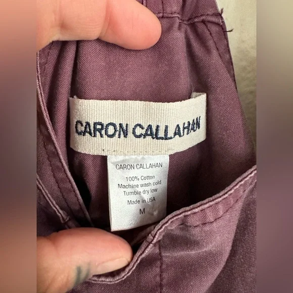 Caron Callahan Bria Jumpsuit Mulberry Canvas OG $395 Size M - Picture 10 of 12